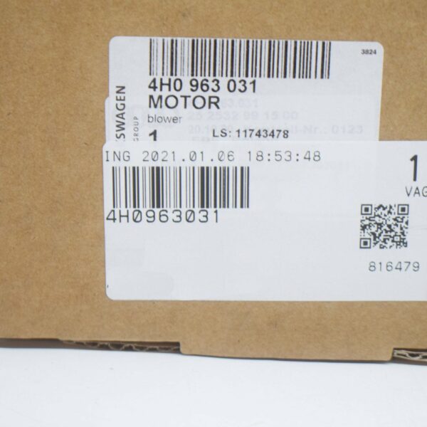 NEW AUDI A4 B8 MOTOR BLOWER 4H0963031 ORIGINAL - Image 7