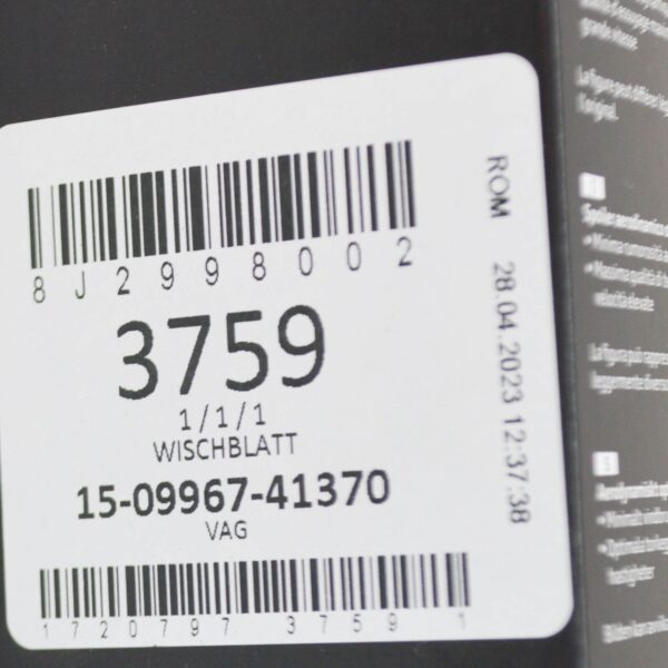 NEW AUDI TT ROADSTER 8J FRONT WIPER ARMS BLADE SET RHD 8J2998002 ORIGINAL - Image 7