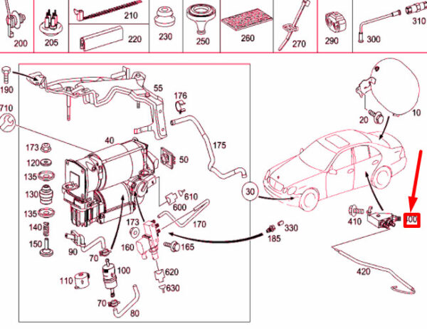 NEW MERCEDES-BENZ E W211 REAR AXLE DISTRIBUTOR A2113280089 - Image 9