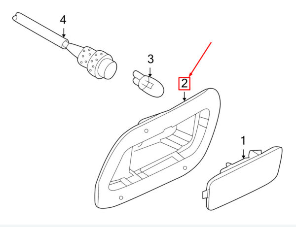 NEW VW GOLF VI 5K MK6 FRONT RIGHT SIDE MARKER LIGHT BRACKET 1K5945568 ORIGINAL - Image 7