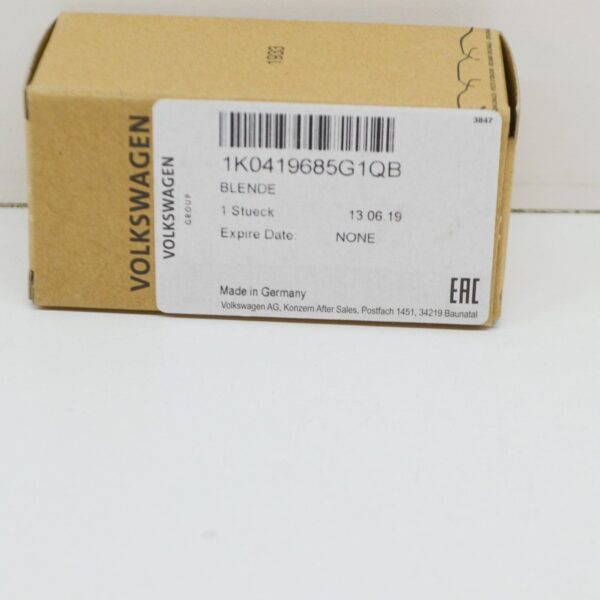 NEW VOLKSWAGEN GOLF MK5 BLACK STEERING WHEEL LOVER CAP 1K0419685G1QB ORIGINAL - Image 7