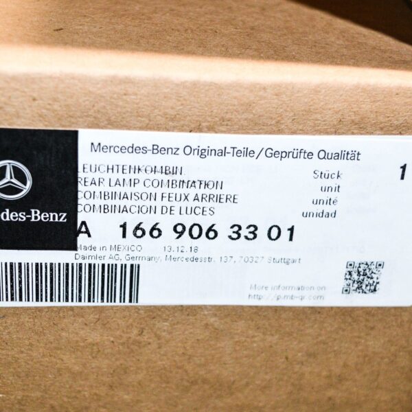 NEW MERCEDES BENZ GLE W166 REAR LEFT TAILLIGHT LED A1669063301 ORIGINAL - Image 7