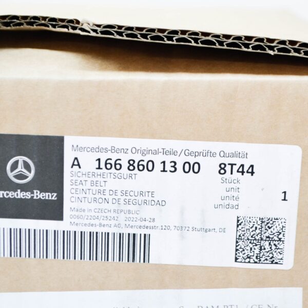 NEW MERCEDES-BENZ GLE W166 FRONT LEFT SEAT BELT A16686013008T44 ORIGINAL - Image 7