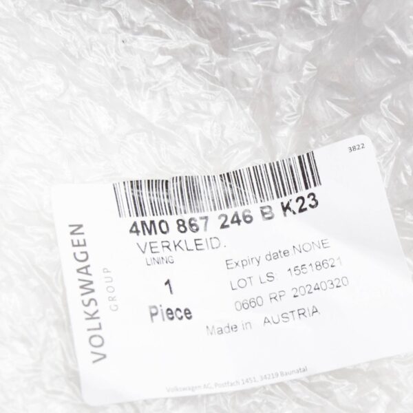 NEW AUDI Q7 4M REAR RIGHT SIDE D-PILLAR TRIM 4M0867246BK23 ORIGINAL - Image 7