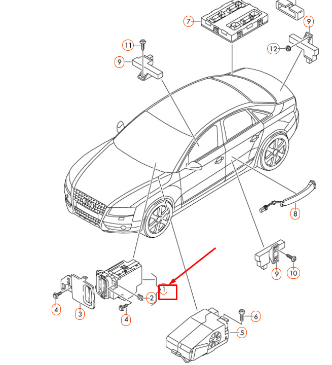 NEW AUDI A4 B8 IGNITION/STARTER SWITCH 8K0909131C 9 NEW AUDI A4 B8 IGNITION/STARTER SWITCH 8K0909131C - Image 9