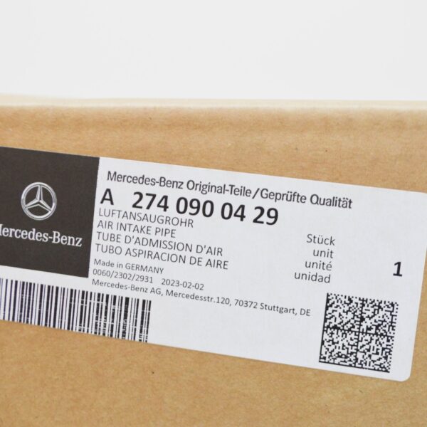 NEW MERCEDES-BENZ C W204 AIR FILTER INTAKE MANIFOLD A2740900429 ORIGINAL - Image 7