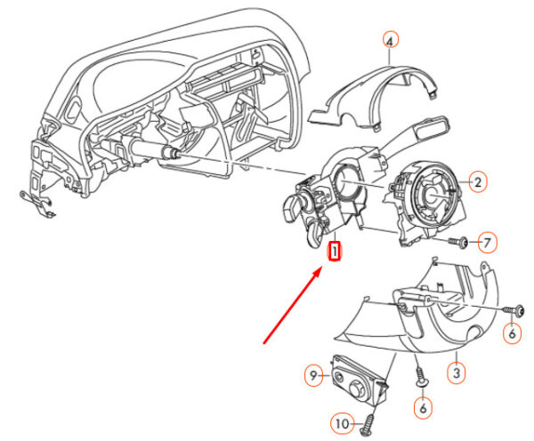 NEW AUDI A4 B8 STEERING COLUMN MULTIFUNCTION SWITCH 8K0953502BD4PK ORIGINAL - Image 7