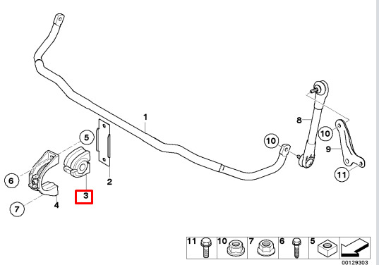 NEW BMW 5 E60 FRONT STABILIZER BRACKET 31352283071 ORIGINAL 7 NEW BMW 5 E60 FRONT STABILIZER BRACKET 31352283071 ORIGINAL - Image 7