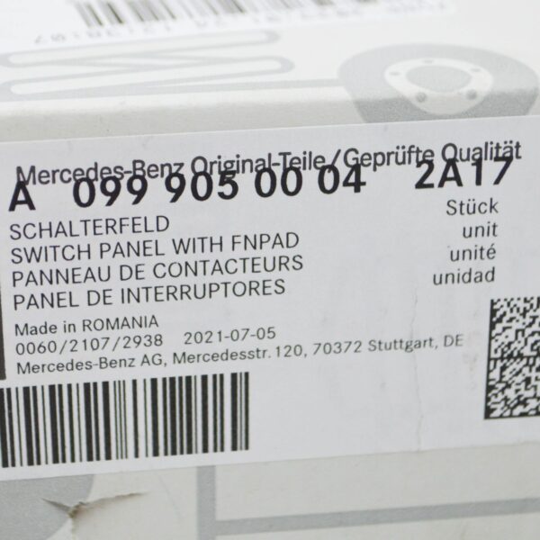 NEW MB S W222 STEERING WHEEL LEFT AND RIGHT SWITCH LHD A09990500042A17 ORIGINAL - Image 7