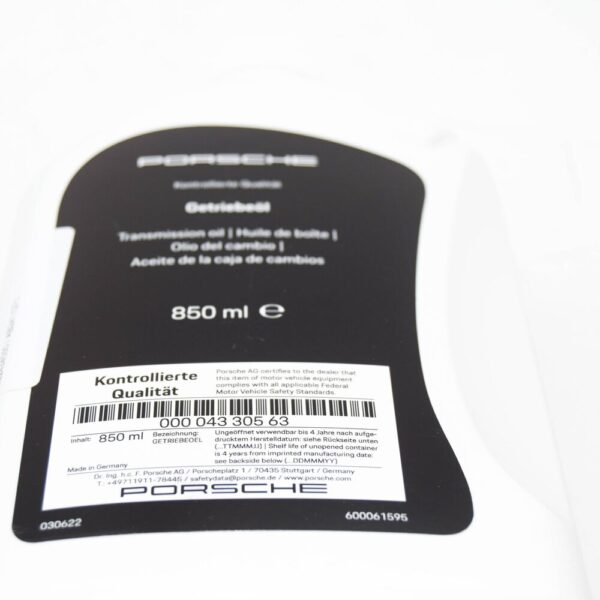 PORSCHE CAYENNE 92A Transfer Case Fluid 850ml 00004330563 New Genuine