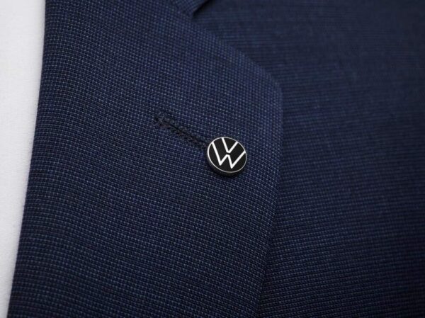 Volkswagen Logo VW Pin Original Silver/Black Badge 000087000T - Image 3