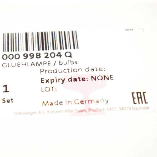 NEW VOLKSWAGEN POLO 6R HEADLIGHTS BULB SET H4 000998204Q GENUINE