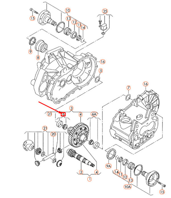 NEW AUDI A1 8X FRONT DIFFERENTIAL TAPERED ROLLER BEARING 003519185F ORIGINAL - Image 4