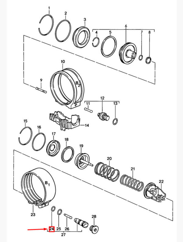 Porsche 928 Automatic Transmission Valve O-Ring 005997804864 NEW ORIGINAL - Image 6