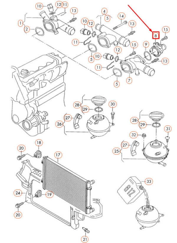 NEW GENUINE OEM 028121145B