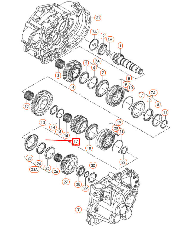 NEW AUDI A1 8X 4-SPEED CHANGE GEAR 02M311145BH ORIGINAL - Image 4