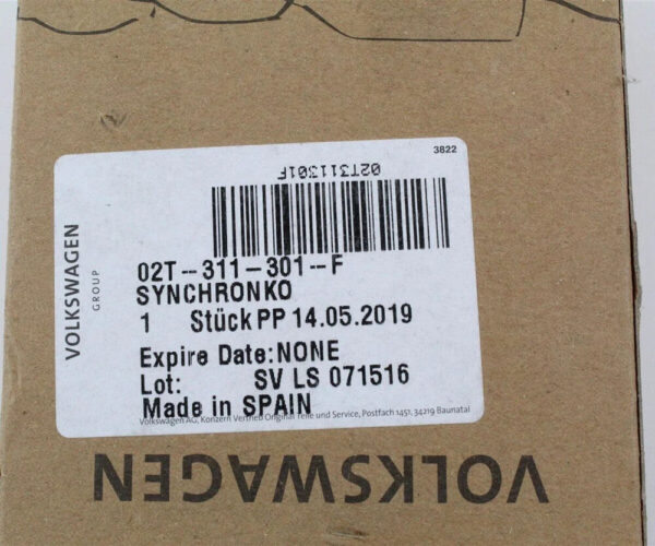 New VW AMEO Synchro Hub with Circlip 02T311301F Genuine - Image 3