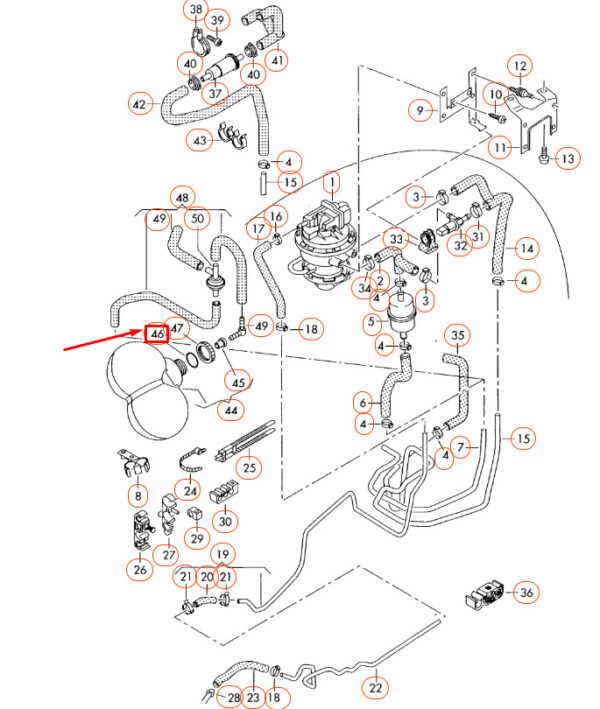 Audi A8 D3 Coolant Outlet-O-Ring 037121687 NEW - Image 4