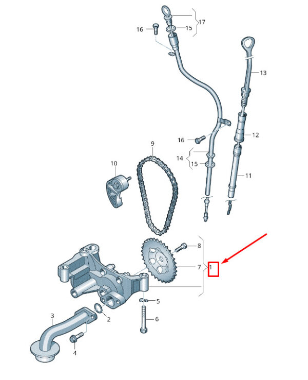 NEW VW AUDI SKODA SEAT BEETLE CONVERTIBLE BEETLE BORA CADDY OIL PUMP 038115105C - Image 3