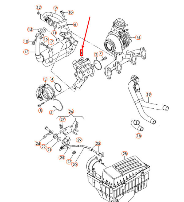 Audi A3 8P flue gas recirculation valve 03G131501N NEW REAL - Image 4