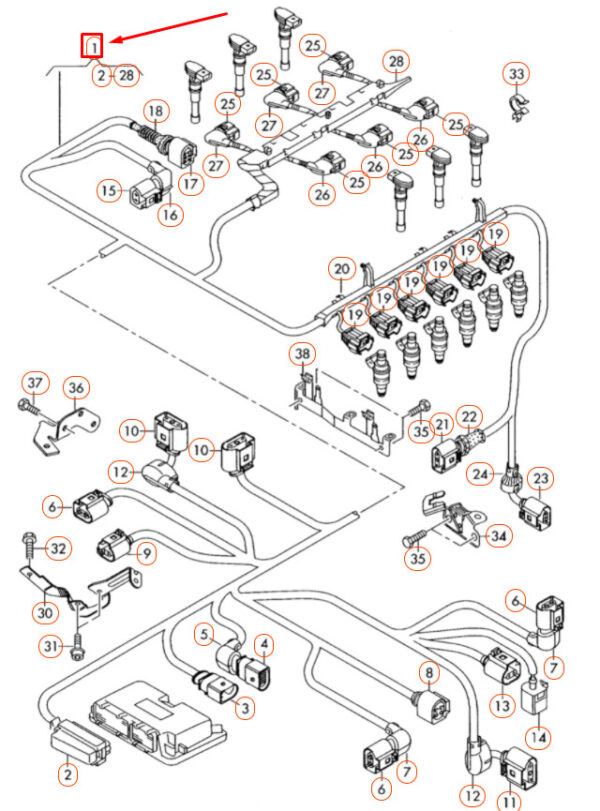 NEW GENUINE OEM 03H972619C