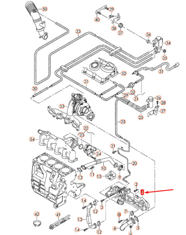 NEW AUDI A1 8X EXHAUST GAS RECUPERATION COOLER 03L131512DP ORIGINAL - Image 4