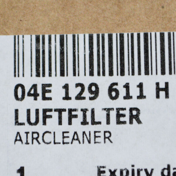 NEW VOLKSWAGEN JETTA 5C6 1 4 PETROL AIR FILTER BOX 04E129611H 2015 ORIGINAL - Image 3