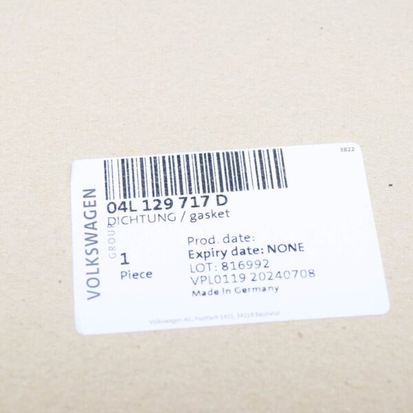 Audi A3 Sportback 8V Engine Intake Manifold Gasket 04L129717D NEW