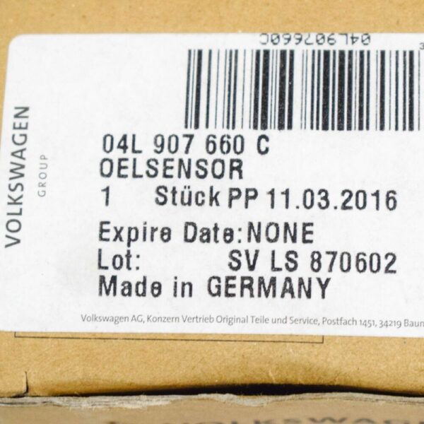 Audi Q3 8U oil level sensor 04L907660C 2017 new original