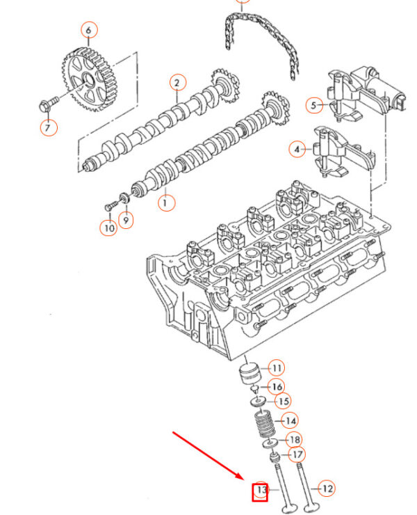 NEW AUDI A3 8L EXHAUST VALVE 058109611E - Image 4