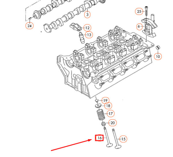NEW GENUINE OEM 06D109611H