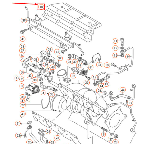 Audi A3 8P Turbocharger Cover Plate Shield 06F129597F NEW REAL - Image 5
