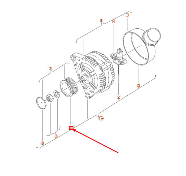 NEW AUDI A3 8P GENERATOR POLY V-PULLEY-06F903119A - Image 4