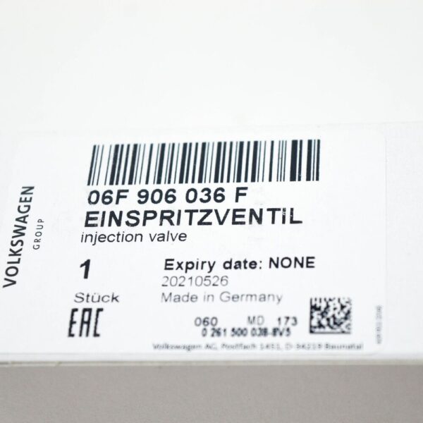 Audi A3 S3 8P injection nozzle 06F906036F 2.0 petrol 188kw NEW ORIGINAL