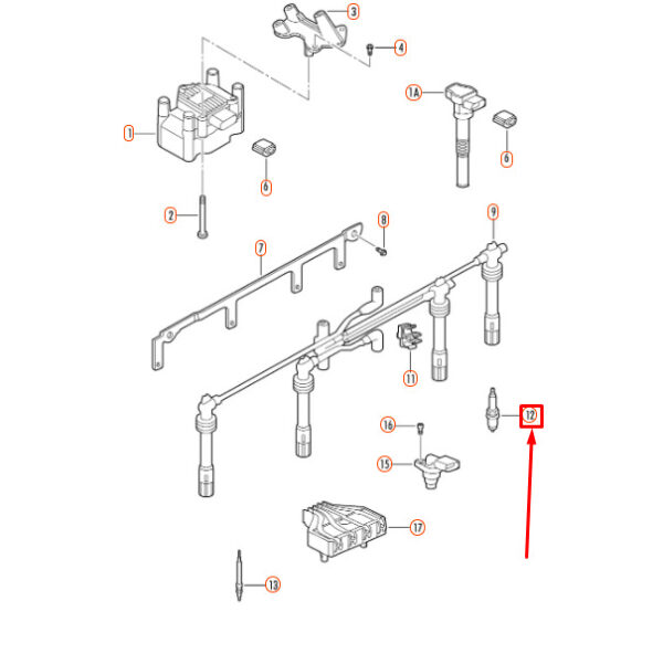 New Genuine VOLKSWAGEN BEETLE GOLF JETTA PASSAT OEM Spark Plug 06K905601D - Image 4