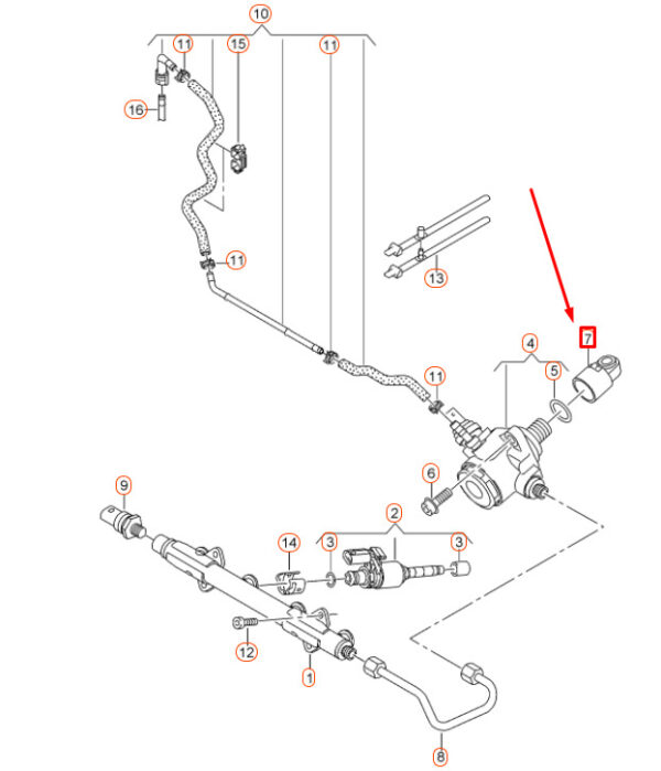 Audi A3 8V Fuel Pump Cam Pestle 06L109311 NEW REAL - Image 4