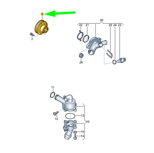NEW OEM ORIGINAL 07K121011K
