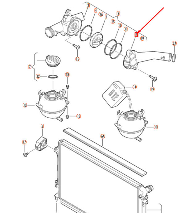 NEW GENUINE OEM 07K121121B