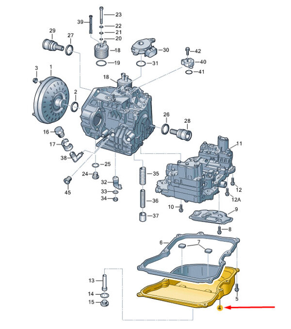 NEW AUDI TT 8N TRANSMISSION OIL PAN SUMP 09G321361 ORIGINAL - Image 4