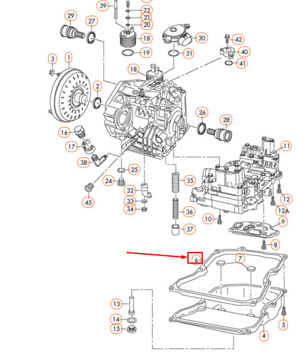 NEW AUDI A3 8P AUTOMATIC TRANSMISSION OIL PAN GASKET SEAL 09G321370 ORIGINAL - Image 4