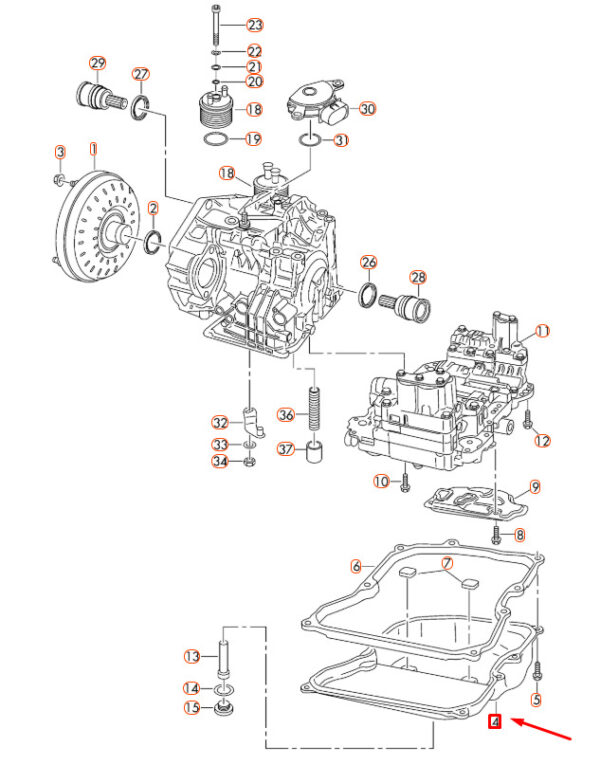 NEW AUDI Q3 8U TRANSMISSION OIL SUMP 09M321361A ORIGINAL - Image 4