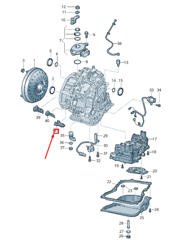 NEW VOLKSWAGEN ATLAS CROSS SPORT CA1 TRANSMISSION COVER 09P301160B ORIGINAL - Image 3