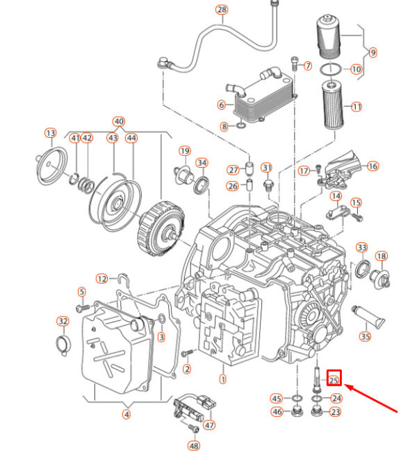 VW TRANSPORTER T5 green oil pipe 0BT321363A NEW REAL - Image 3
