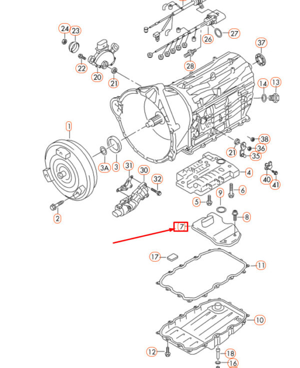 NEW AUDI Q7 4L GEARBOX OIL STRAINER 0C8325435 - Image 4