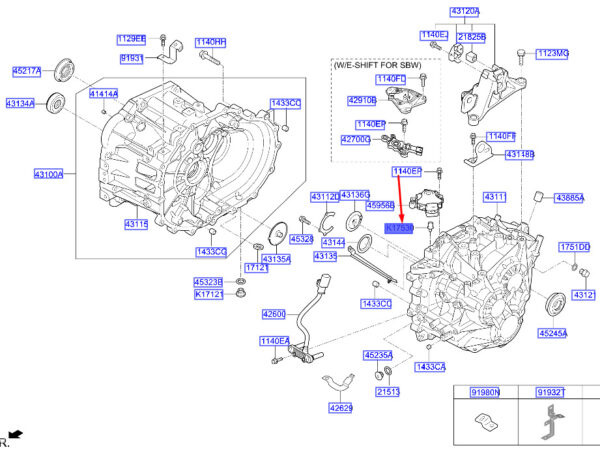 0K9F417530 HYUNDAI TUCSON NX4 K4 Transmission Case Breather Assy 0K9F417530 NE WGENUINE
