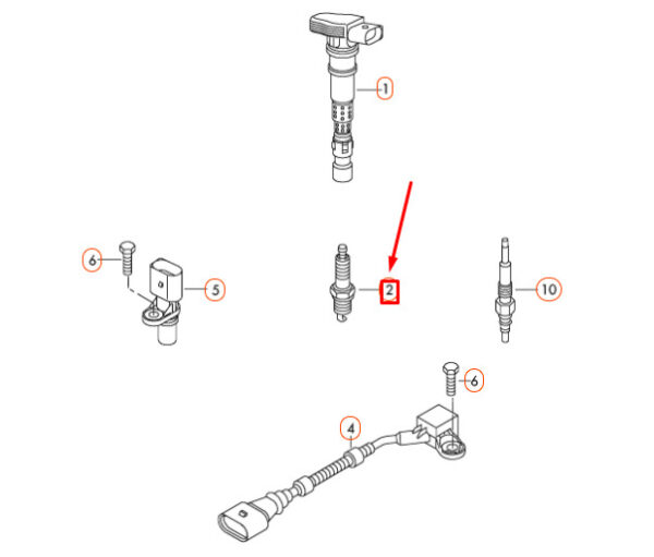 NEW A4 B8 SPARK PLUG LONGLIFE 101905611G ORIGINAL - Image 3