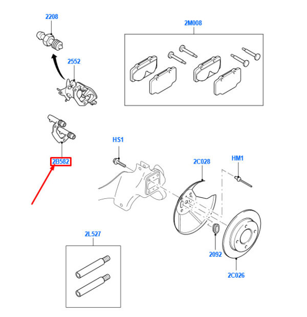 NEW FORD FOCUS MK1 REAR BRAKE BACK PLATE ASSY 1075557 98AB-2B582-AA ORIGINAL - Image 3