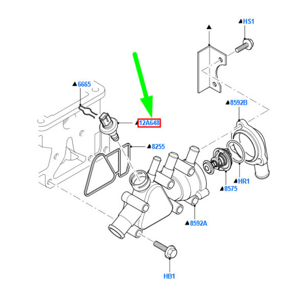 NEW FORD KA MK1 ENGINE COOLANT TEMPERATURE SENSOR 1089854 XS6F-12A648-BA - Image 3