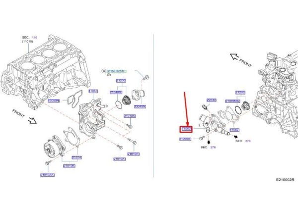 1106000Q02 NISSAN QASHQAI J11 MK2 Engine Thermostat Housing 1106000Q02 NEW GENUINE