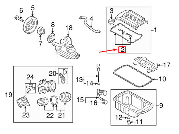 MINI COOPER R56 ENGINE VALVE COVER GASKET 11127572851 NEW GENUINE - Image 5